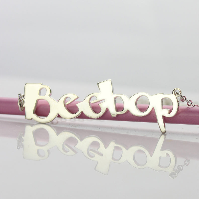 Personalized Letter Name Necklace Sterling Silver