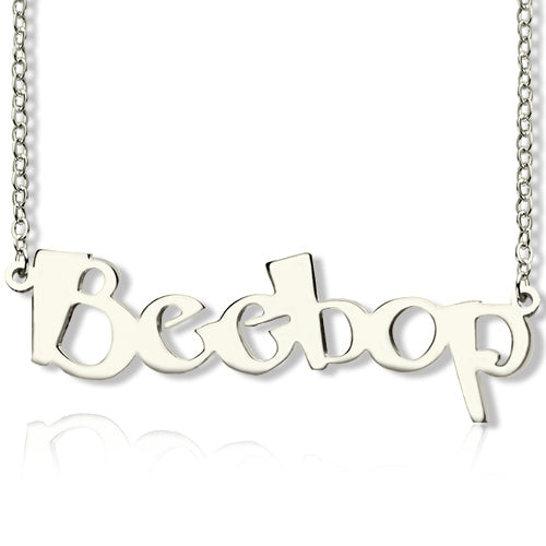 Personalized Letter Name Necklace Sterling Silver